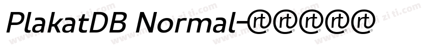 PlakatDB Normal字体转换